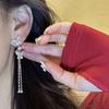 Exquisite Rhinestone Butterfly Tassel Earrings: Versatile, Fashionable Drops for Women