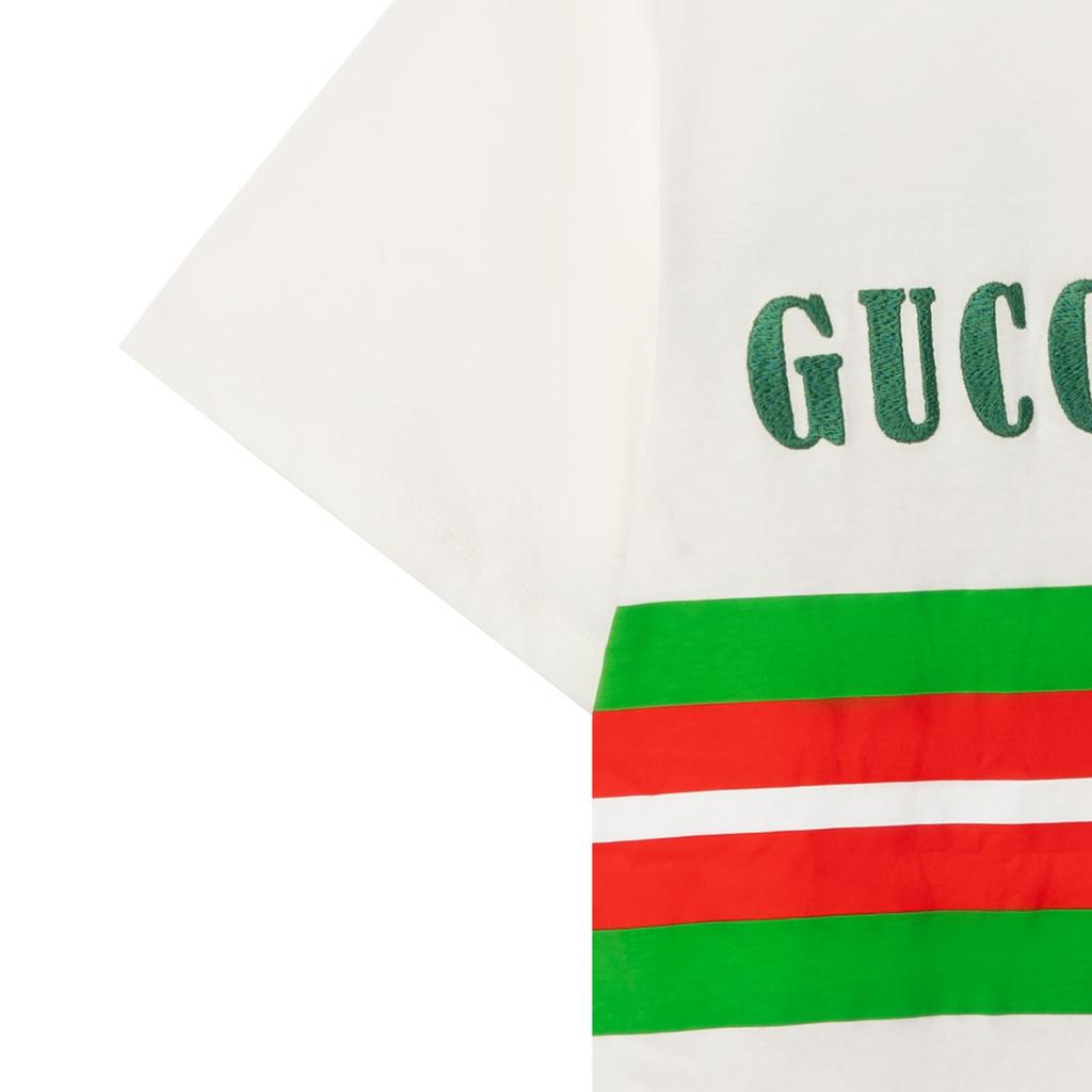 Gucci 1921 T Shirts Women's White Crew Neck Moderate 615044-XJD5U-9128