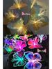 Outdoor Solar LED Fiber Optic Butterfly Flower Garden Light