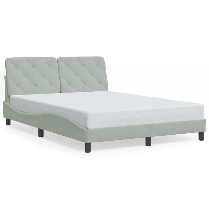VidaXL Bed Frames Without Mattress, Upholstered Bed, Slat Base, Double Bed, Adult Bedroom Interior Bed, 3207923