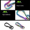 Keyring Hang Buckle Outdoor Tool Climbing Carabiner Key Ring Hook Camping Clip Keychain Holder