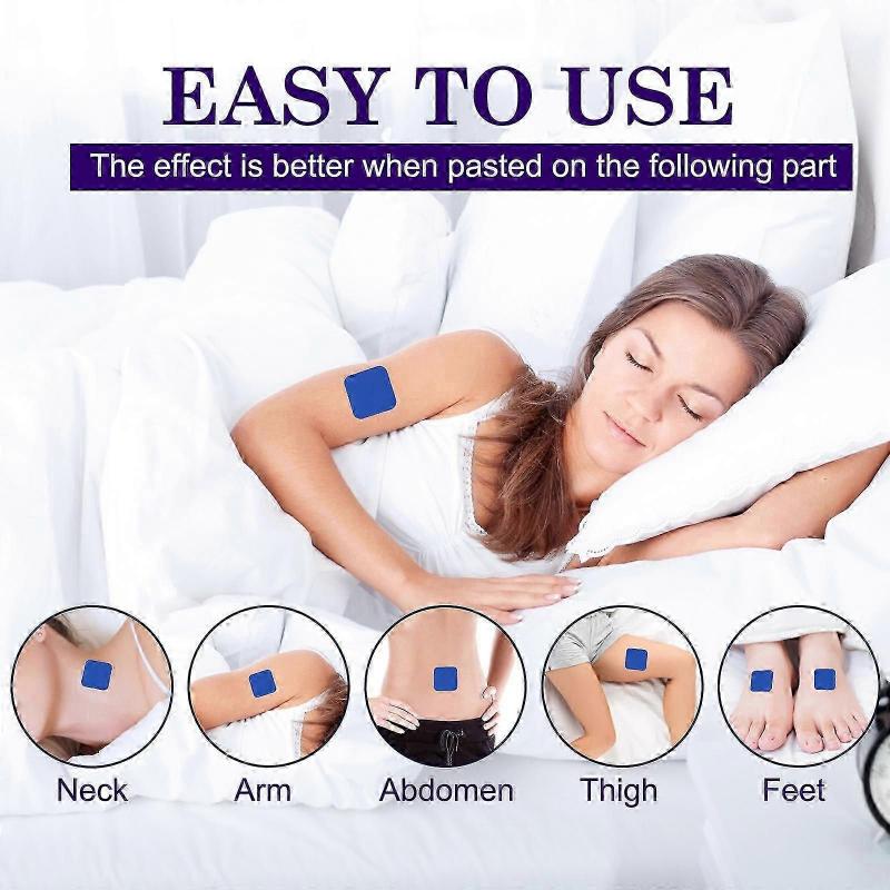 60 Pcs Sleep Aid Patches for Men and Women, All Natural Deep Sleep Patch, Non-Drug, Improve Sleep Quality, Calming & Relaxing