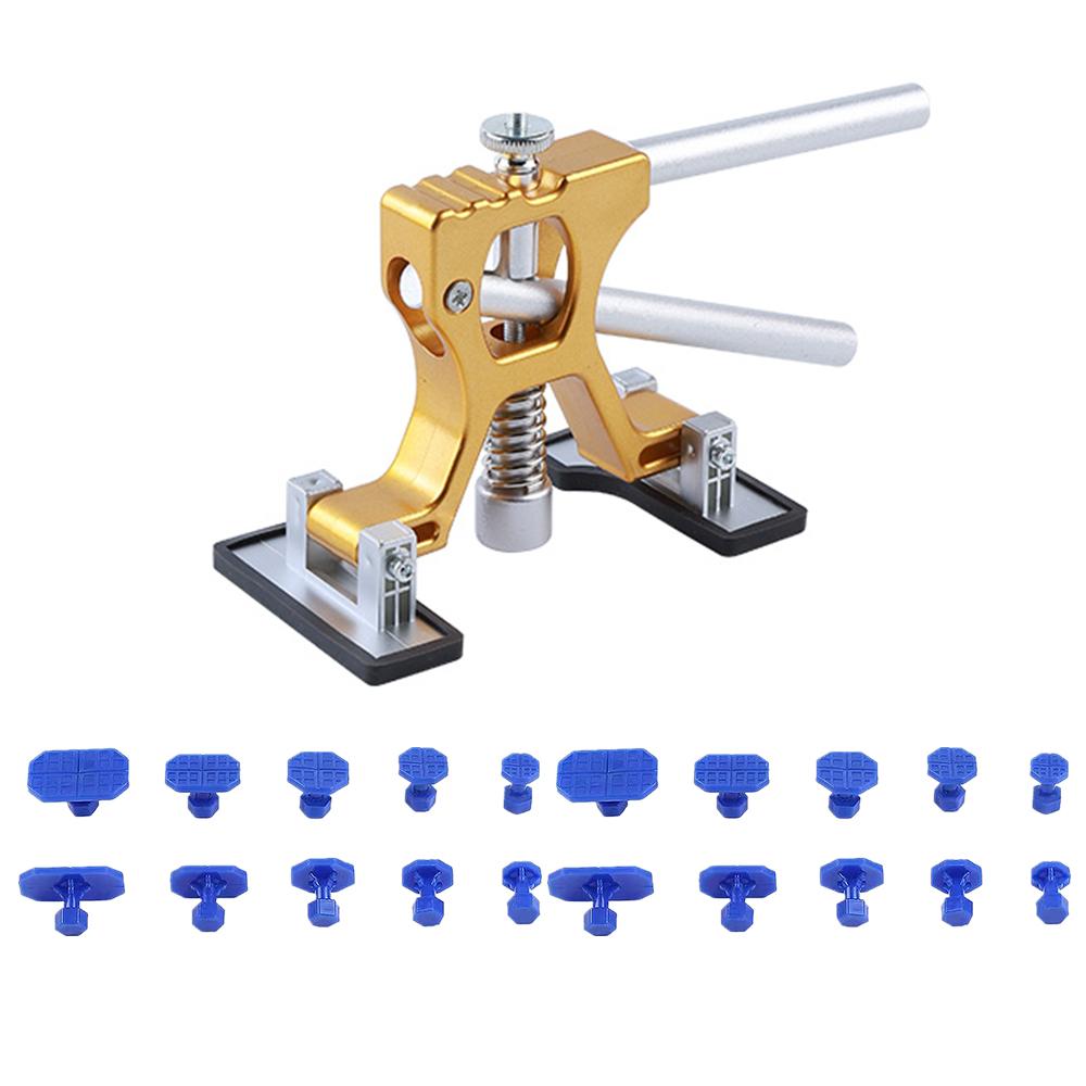 Car Paintless Dent Repair Tools Auto Workshop Body Adjustable Golden Lifter Suction Cup Dent Puller Kits for Anti-hail