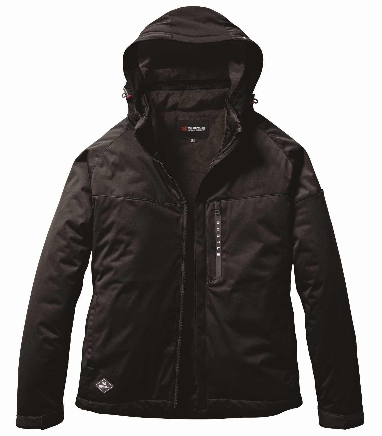 

BURTLE Stretch Hoodie Insulated Jacket (Unisex) Fall/Winter Use Black 3260 35 XXL чорний