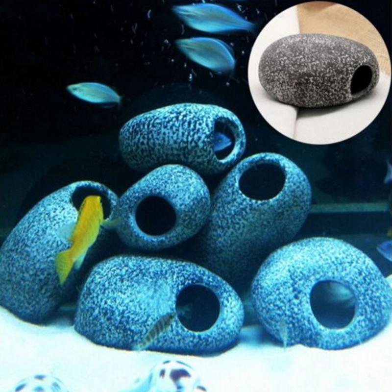 Keramik Aquarium Buntbarsch Stein Felshöhle Dekoration Aquarium Teich Ornament