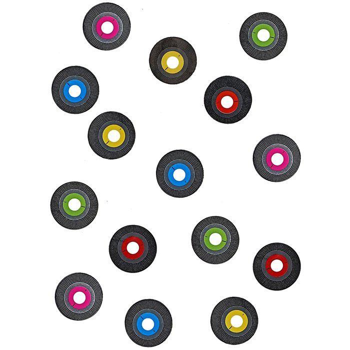 150 Confettis de table disque vinyl