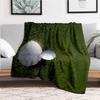 Golf Ball in Hole on Green Grass - Sports Photography PrintBlanket Flannel Throw Blanket for Sofa, Bed, Travel, Camping, Office, Couch, Chai