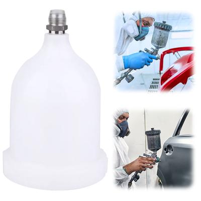 Spray Gun Container 600ml Sprayer Gun Pot Leak Proof Gravity Feed Plastic Paint Cup For FLG Ekna Pro Pri Accessories