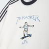 adidas Originals × Afa Skateboard Style Knitted Loose Striped Sports Casual Crew Neck Short Sleeve T-Shirt Unisex Tops KX4548