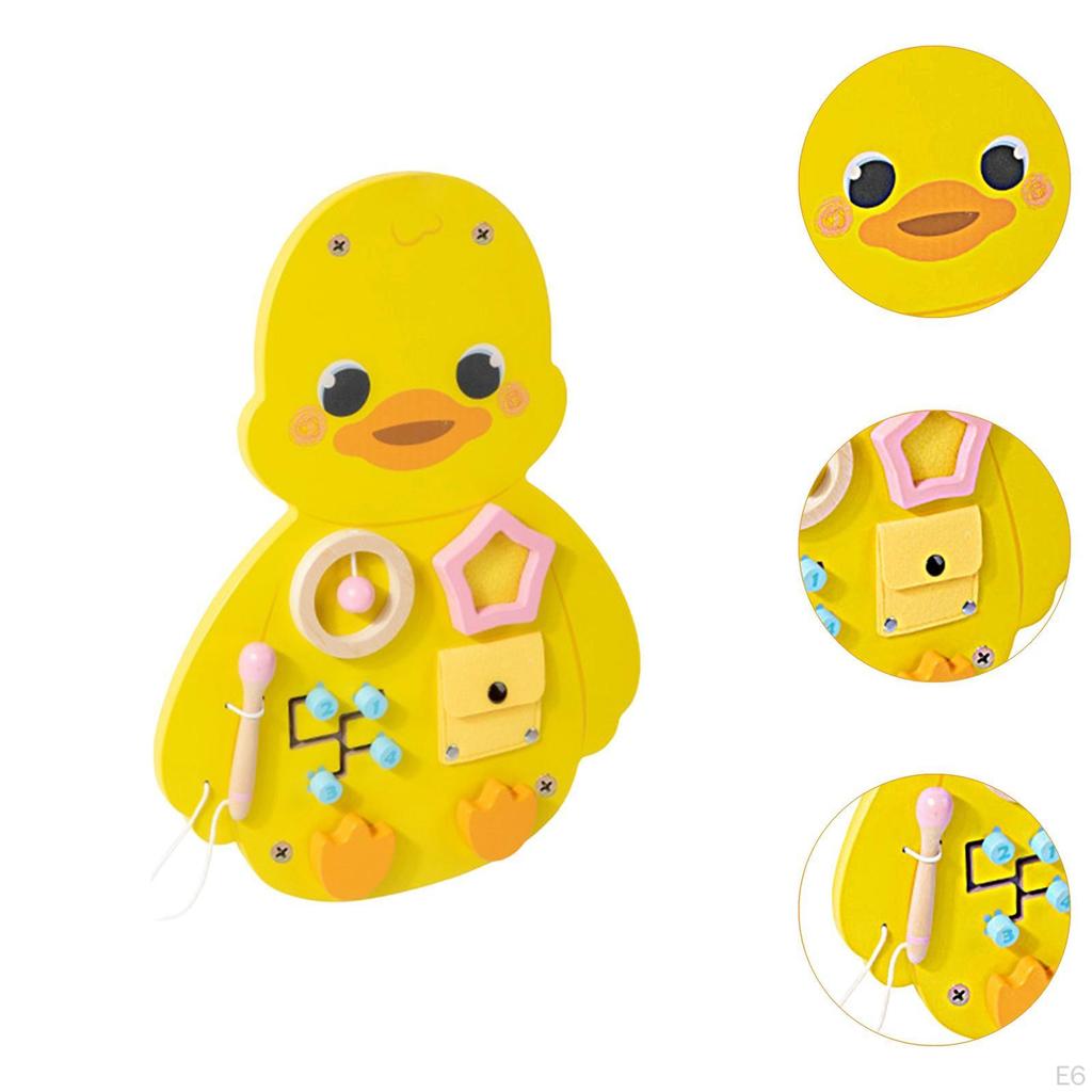 Busy Board Wall Toy Activity Install Girl Decor Gifts for Fine Motor Skills Toddlers Early