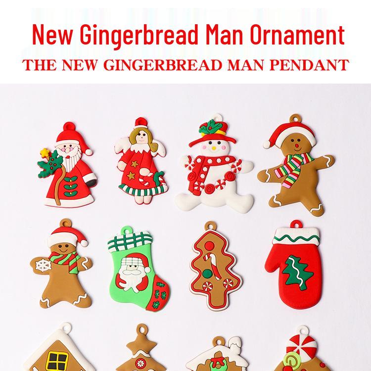 Multi-piece Gingerbread Men Christmas Ornaments: Free Combination for Tree, Fireplace, Home & Party Decor