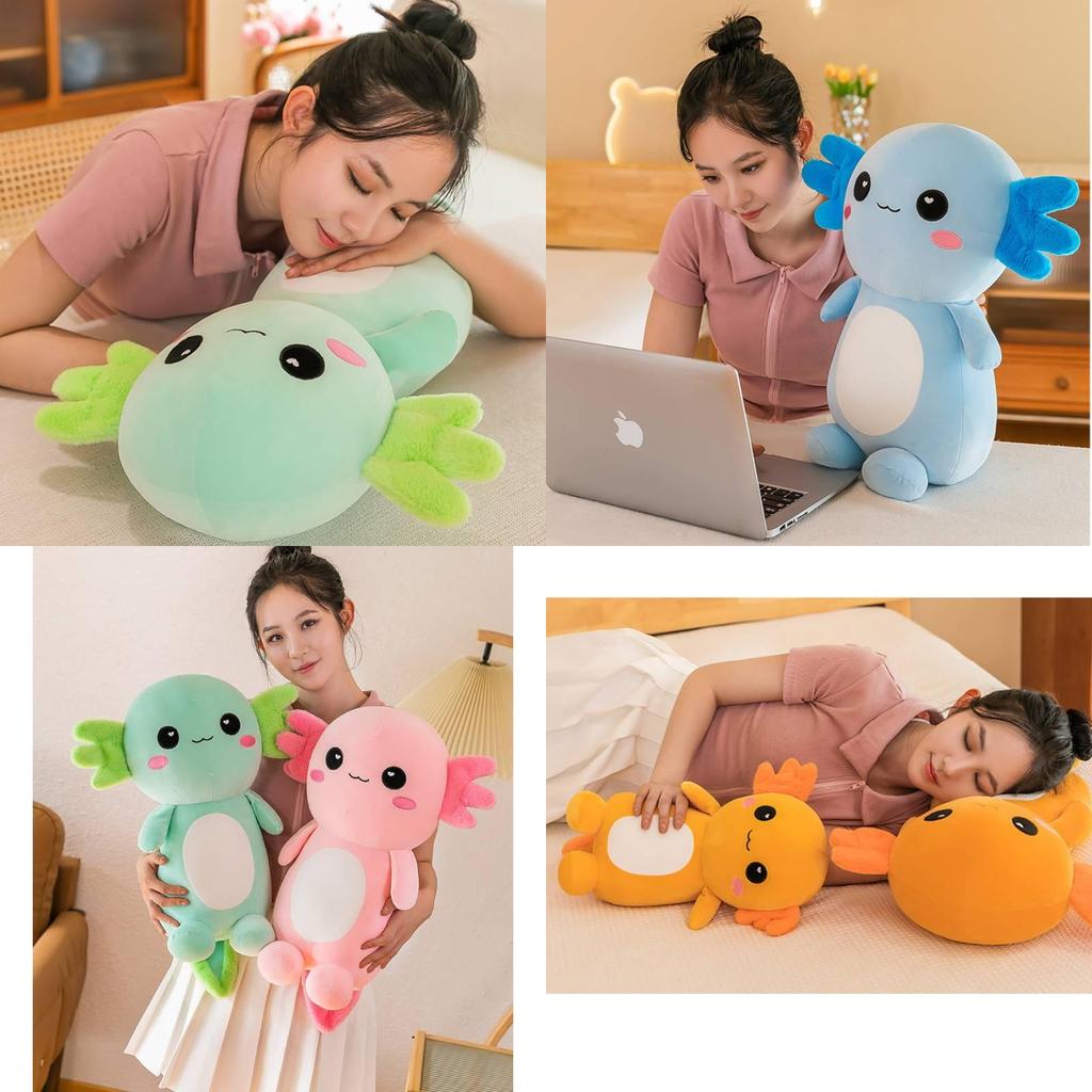 Cute Axolotl Plush Toy For Couples Hexagonal Dinosaur Design
