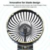 USB Mini Fan Şarj Edilebilir Taşınabilir El Fanı Dijital Ekran Tembel Geçici Seyahat Alışveriş Soğutma Ev Araba Hava Soğutucu