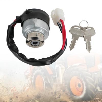 Ignition Switch 52200-41212 For Kubota M4900 M5700 M6800 M8200 With 2Keys