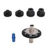 57T 0.8mod Slipper Gear Set Hardened Steel 20T 21T RC Motor Gear with Output Shaft for ARRMA 110