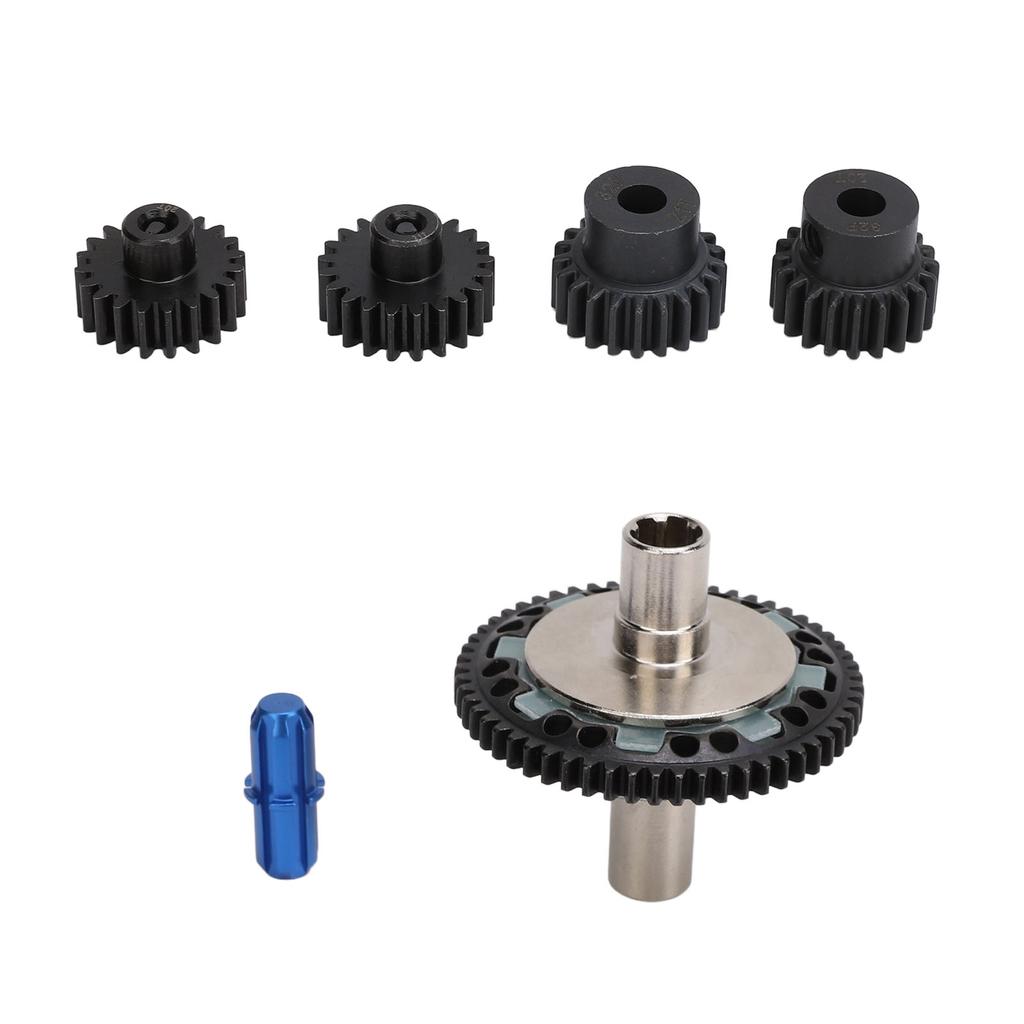 57T 0.8mod Slipper Gear Set Hardened Steel 20T 21T RC Motor Gear with Output Shaft for ARRMA 110