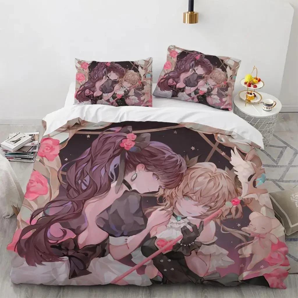 Anime Cardcaptor Sakura Bedding Set For Bedroom Soft Modern Bedspreads Comefortable Kids Duvet Cover Quilt Cover And Pillowcase