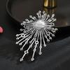 SUYU Fashionable Zircon Brooch Dazzling Fireworks Exquisite Brooch Fashionable Pin Buckle Women's Clothing Accessories