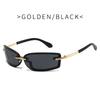 Rimless Y2K Style Sunglasses Rectangle Fashion Popular Women Men Shades Square Sun Glasses for Female Male Oculos Metal Frame