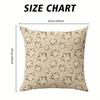 Golden Star square Jacquard Pillow Cover for Sofa Office Waist Cushion Cover Home Decorative Pillowcase
