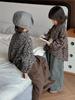 Jiaye Tongpin 2025 Autumn Kids' Distressed Cotton Wide-Leg Pants