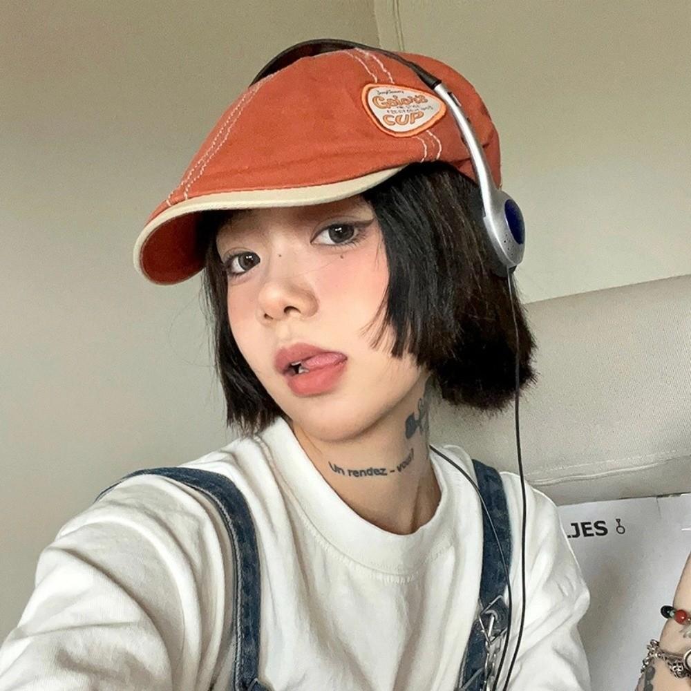 Y2k Newsboy Flat Cap Vintage Beret Adjustable Painter Hat  Spicy Girl
