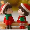 Cartoon Couple Chair Resin Figurines Miniature Fairy Garden Decor Desk Ornaments Dollhouse Accessories