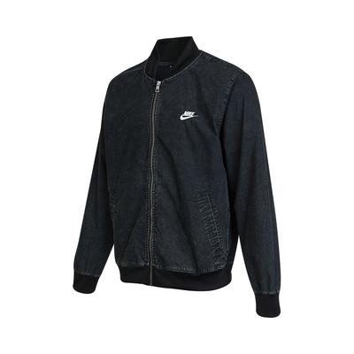 Sportswear Club Fleecejacke mit durchgehendem Reißverschluss Herren Oberbekleidung Schwarz DQ4590-010