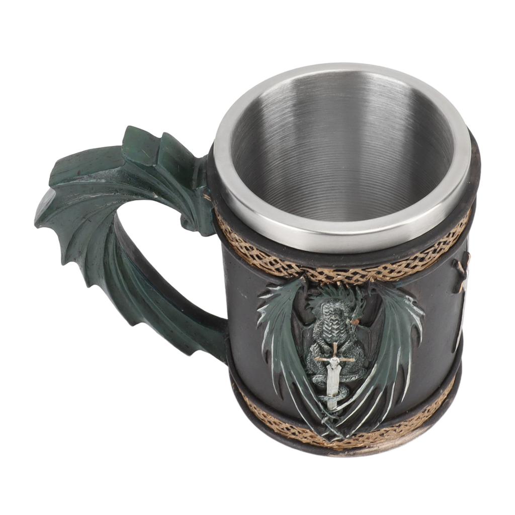 Nerezový hrnek Inovativní Dračí Pirátský Retro Styl Velkokapacitní Pivní Pohár na Pivo Kávu