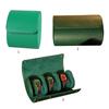Vintage Leather Watch Holder Box Watch Roll Case Round Buckle Watch Pocket Bag Outdoor Convenient Couple Watch Storage