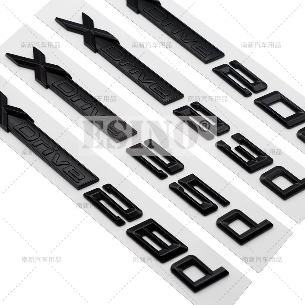 3D ABS Rear Trunk Emblem X Drive 20d 25d 28d 30d 35d 40d 45d 50d 55d Car Badge Body Adhesive Emblem for BMW X3 X5 X6 XN9