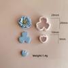 10Pcs Flower Clay Cutter Clay Molds for Earrings Making, 5 Shape Geometric Flower Clay Cutter, 5 Shape Petal Clay Cutter