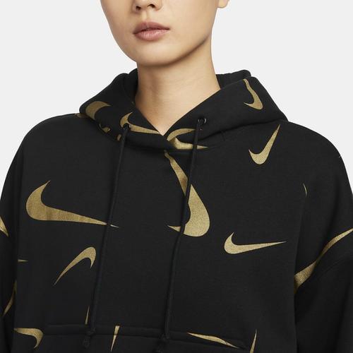 Nike Ležérní mikina s logem a dlouhým rukávem pro ženy Černá