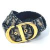 Dior Oblique Saddle CD Buckle Belt Jacquard Navy