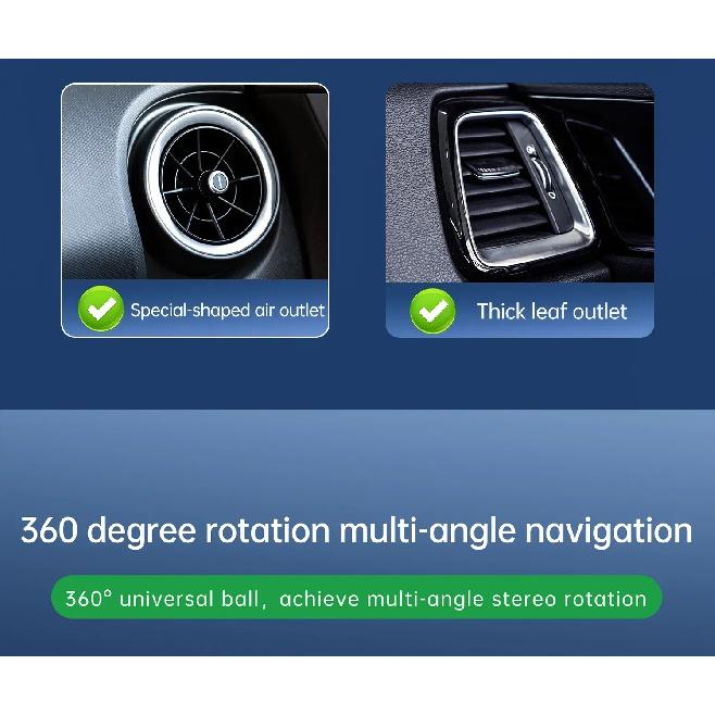 Universele Houder voor Autoventilatie, Stand Compatibel met 7" - 12.9" Tablets iPad, 4" - 7" Opvouwbaar Scherm/Recht Paneel Telefoon