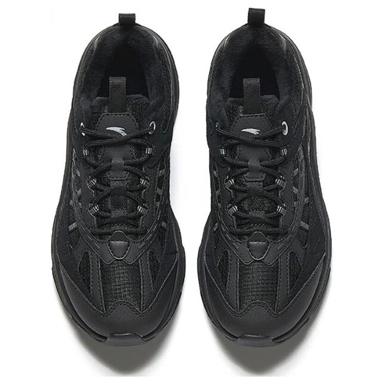 New Anta Cushioning Slip Resistant Low Top Casual Running Shoes Women's Black 922445585-6