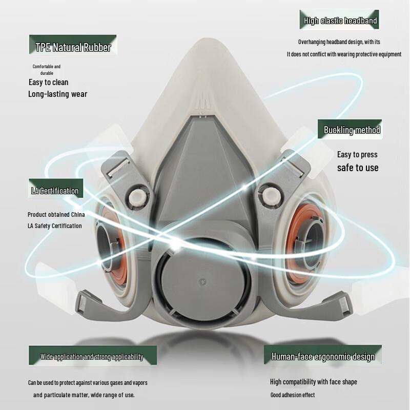 Five Star Shield Half-Face Chemical Respirator