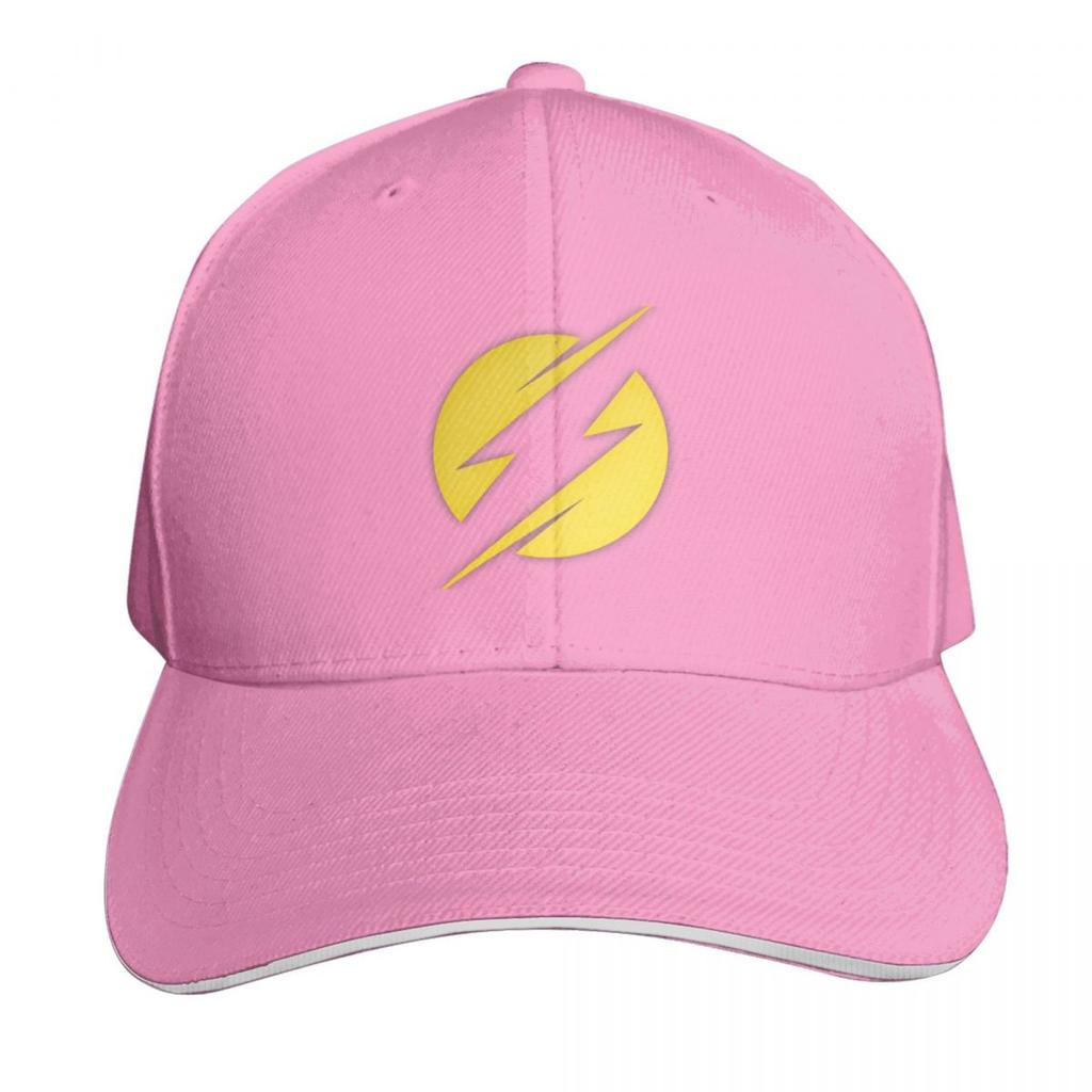 Yellow Lightning Bolt Thunder Baseball Cap Bobble Hat Brand Unisex Cap Vintage Big Size Hat Designer Unisex Womens