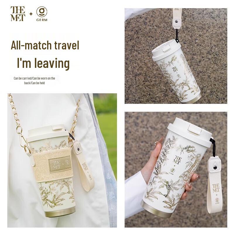 Gemi 316 Stainless Steel Insulated Coffee Mug with Straw