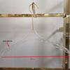 Transparent Acrylic Children's Clothes Hanger with Customizable Logo Option