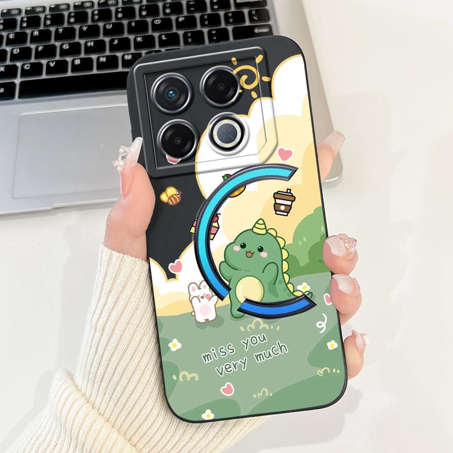 Soft Silicone TPU Matte Funda For Infinix GT 20 Pro / Infinix X6871 GT20Pro Phone Case Back Cover Astronaut Moon Night Painted