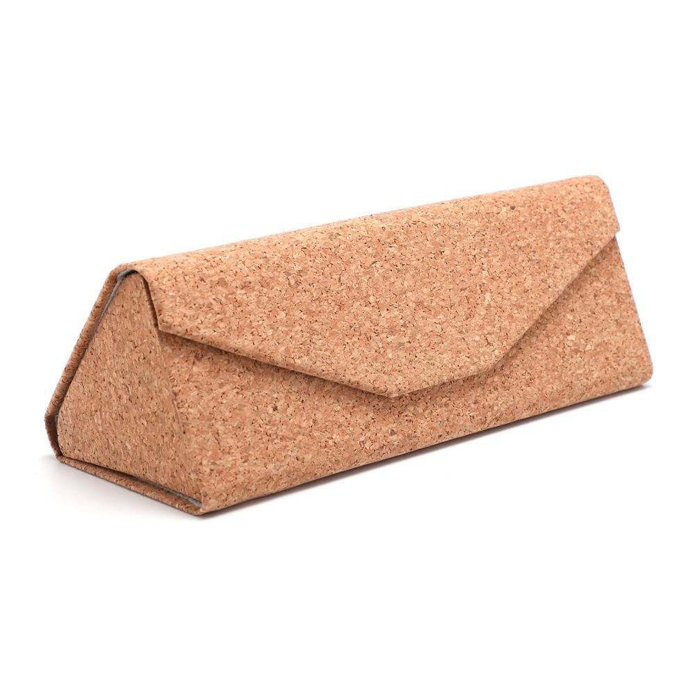 Custodia Pieghevole a Triangolo per Occhiali da Lettura in Ecopelle Resistente alla Pressione Custodia Rigida per Occhiali con Fantasia Esotica