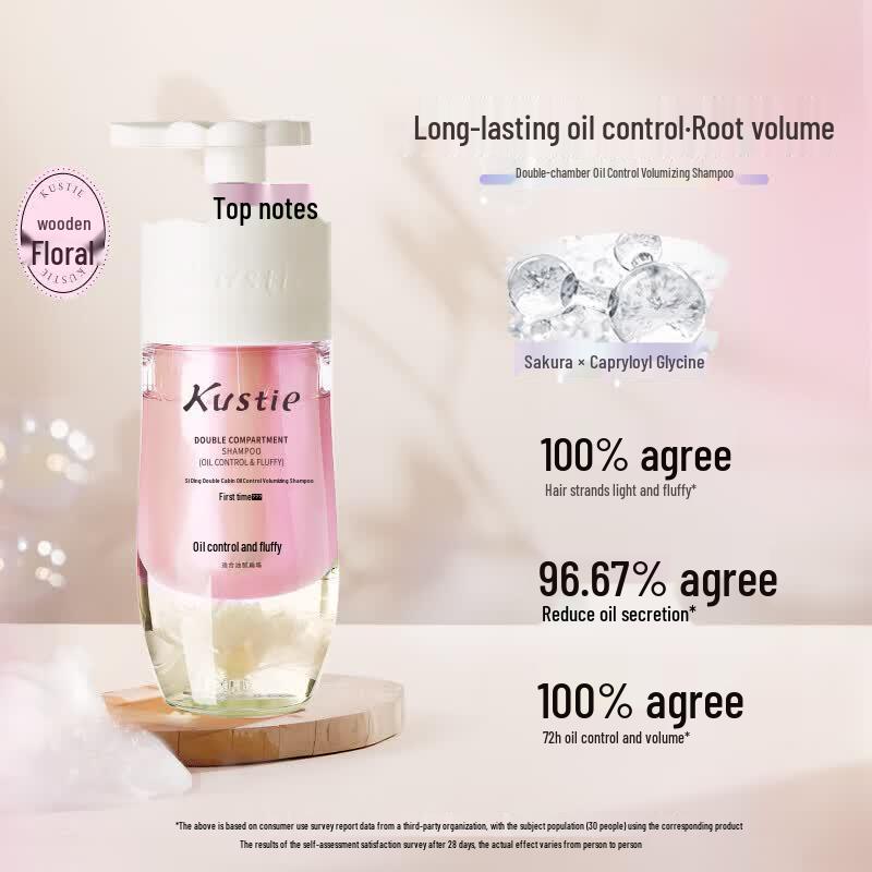 Kustie Cherry Blossom Dual-Chamber Shampoo