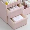 Cosmetic Storage Box Elegant Multifunctional Countertop Makeup Organizer with Drawers for School Office Art Supplies M