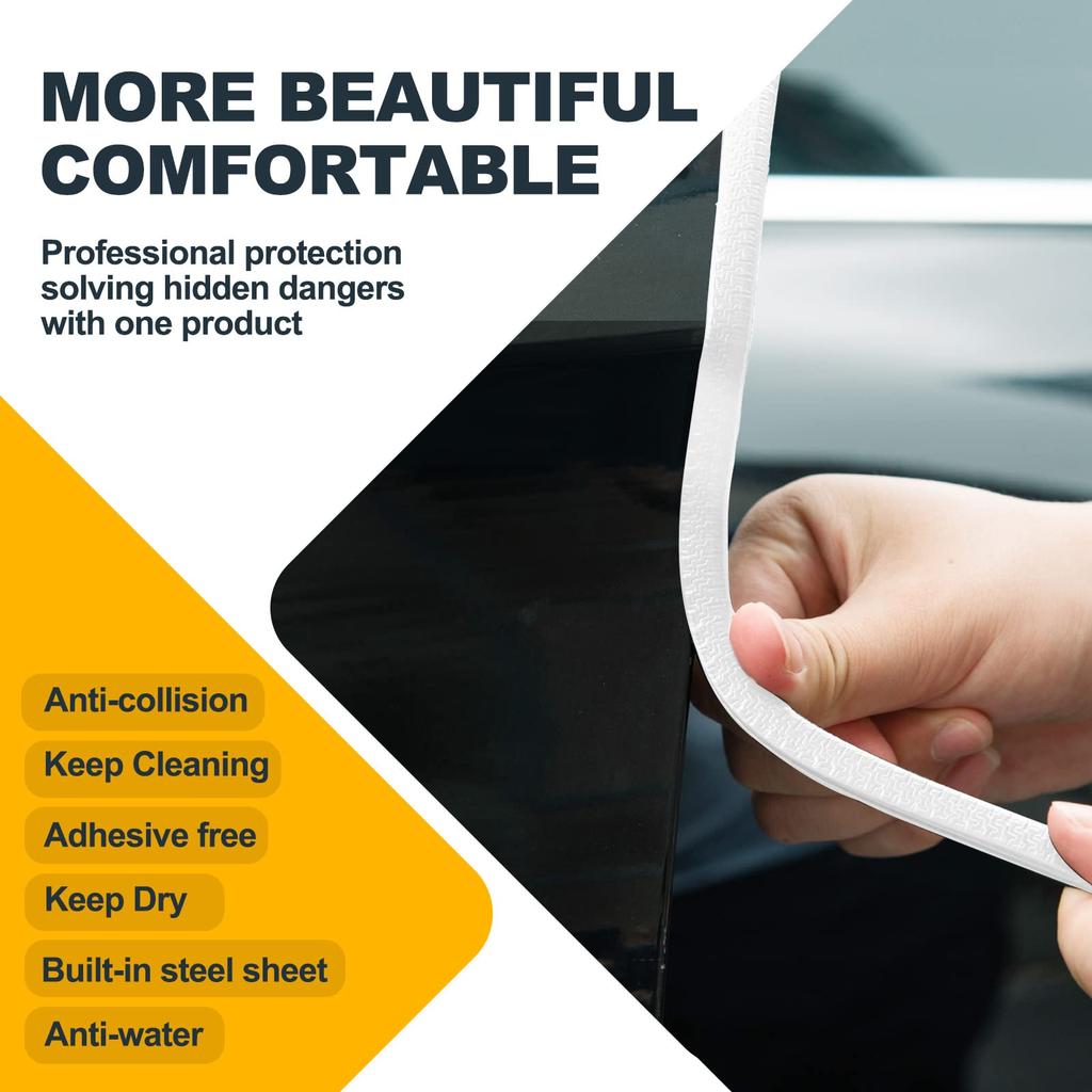 Door Edge Car Door No Adhesive Car Rubber Car Trim Door Protector Seal for ATV Protector, Protector, Required, Accessory, U-Shaped Sedan, Truck, SUV,