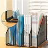 Metal File Rack Office Desk Shelf Standing Desktop File Folder File Box File Storage Box Data Rack Stationery Organizer File