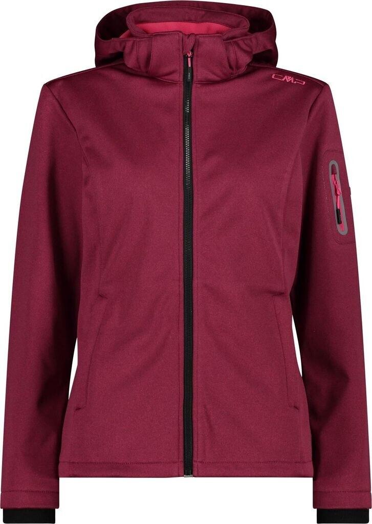 Куртка CMP Softshell Jacket Zip Hood Women (39A5006M) Женская куртка из софтшелла меланж (39A5006M) анемон/мел.