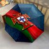 1 PC Automatic Folding Umbrella - Portugal National Football Logo Pattern, Portable & Foldable Design with 8 Ribs, Christmas Birthday Gifts
