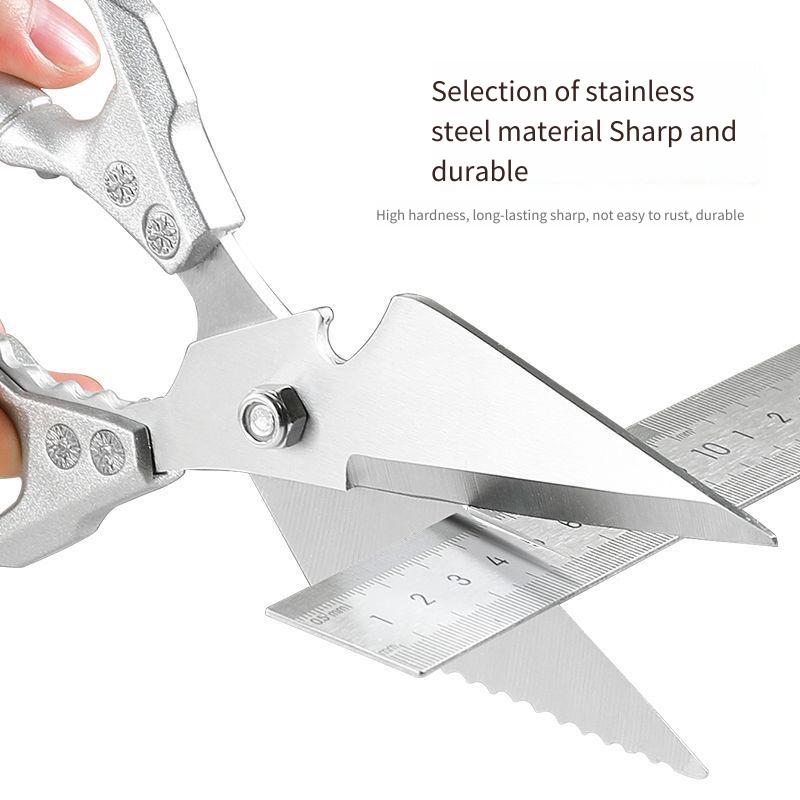 Multifunktionale Küchenschere aus Edelstahl: Verdickter Hühnerknochen