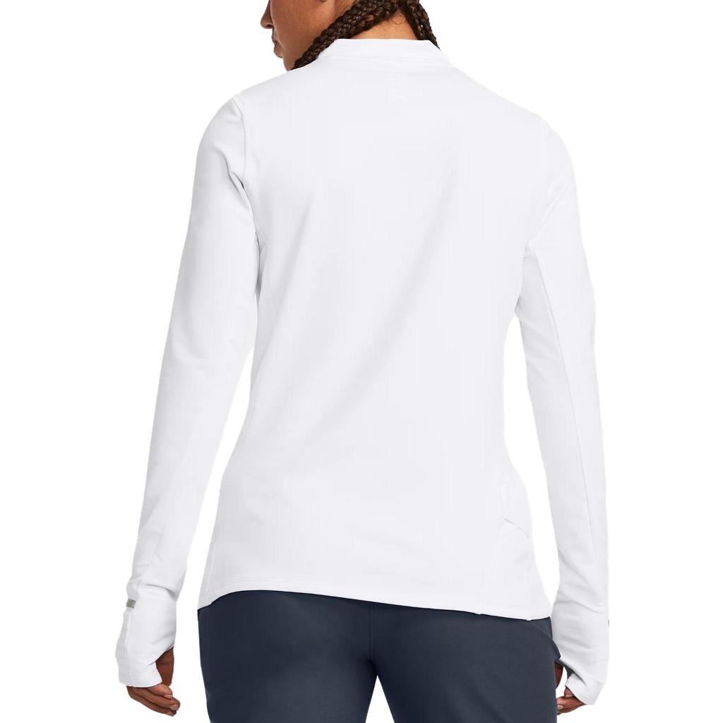 Under Armour Qualifier ColdGear Long Sleeve Fitness Top Women Tops White 1379343-100